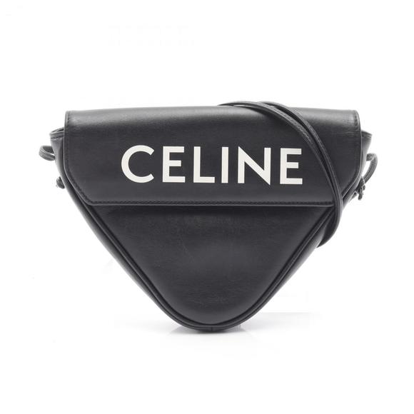 CELINE Black Leather Shoulder Bag - Picture 1 of 8